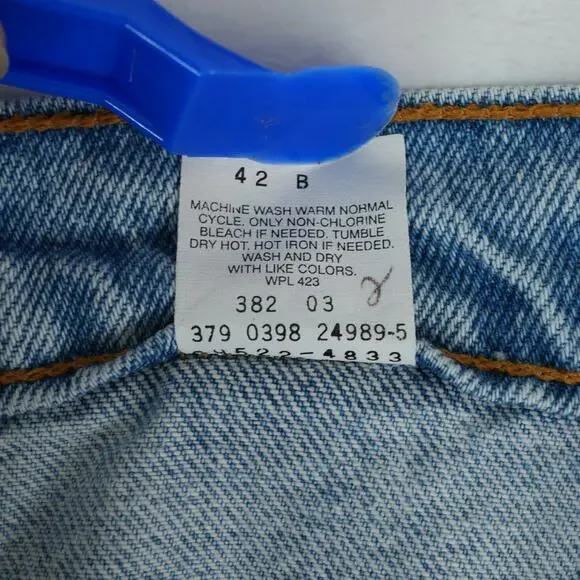 Vintage 90s Levi 550 Jeans Womens 22W High Rise Mom Denim Relaxed Tapered Leg